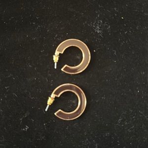 Black with gold trim earrings. Beautiful!